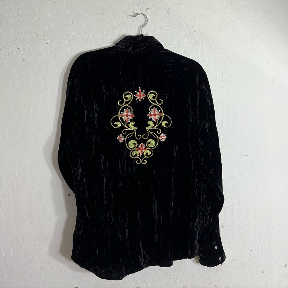 Beautiful Vintage Roper Blouse Embroidery Size 2X - Picture 2 of 11